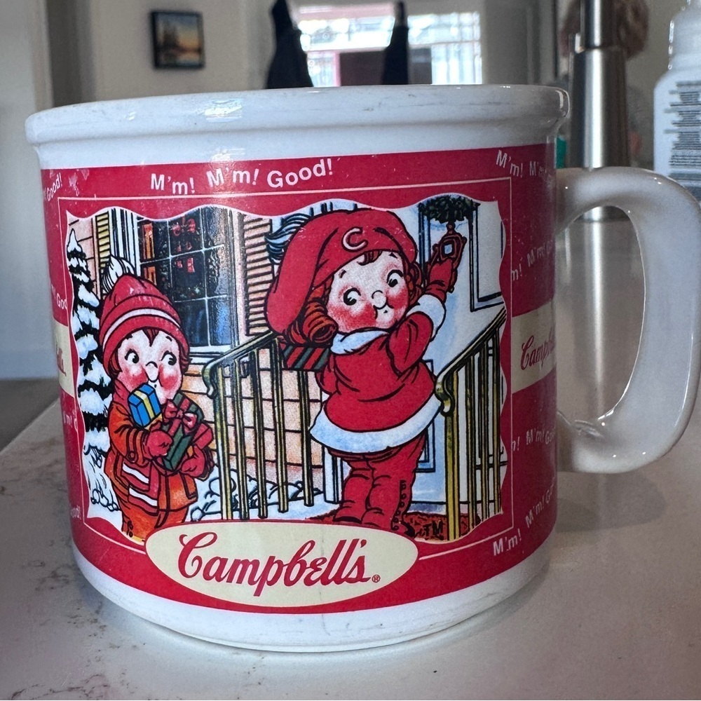 Vintage Campbells Soup Mug Featuring Kids Playing Scenes